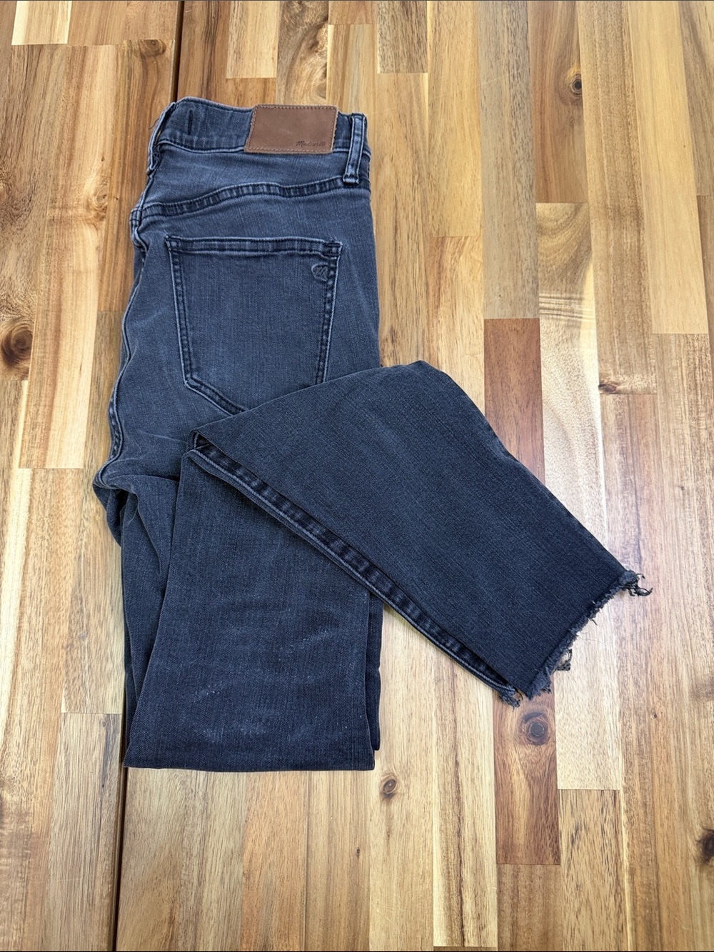Madewell 9” High Rise Skinny Skinny Black Denim Jeans